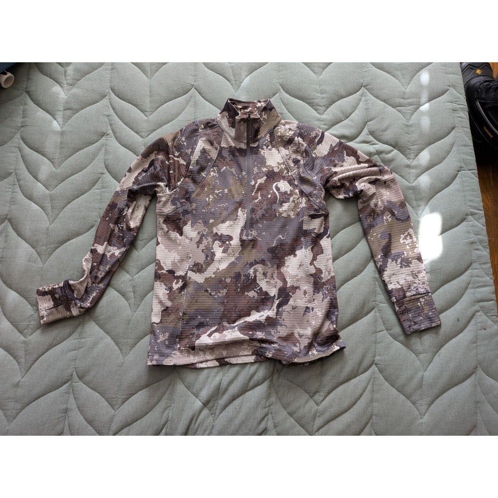 Prois Women's Camouflage 1/4 Zip Pull Over Base Layer